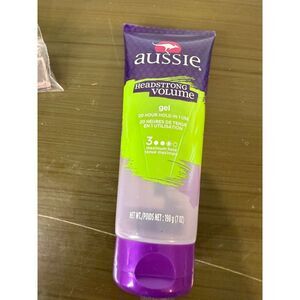 Aussie Head Strong Volume Gel 198g 7oz Maximum Hold Jojoba Oil Sea Kelp 20h Hold